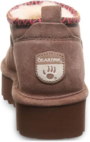 BEARPAW نسائي ريترو قصير للغاية ديكو كاكاو مقاس 9 | بوت الكاحل للنساء | الانزلاق على التمهيد | حذاء شتوي مريح in Saudi Arabia