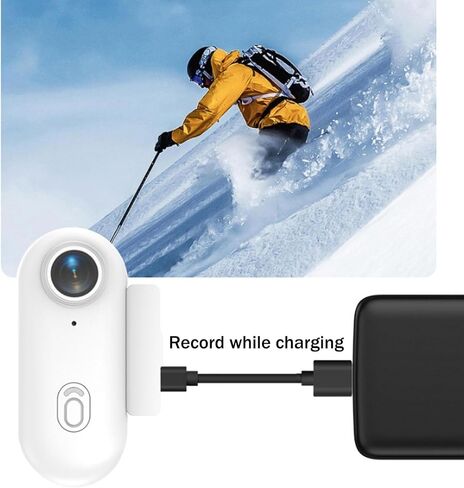 POV Sports Camera Magnetic, Ski Camera, 4K Ultra Wide Angle Mini Wearable Body Adventure Action Cameras, for Vlogging, Cycling, Diving (Black,64G) in Kuwait