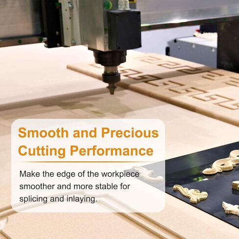 HARFINGTON Point Cutting Roundover Router Bit 3/16" Radius 1/2" Shank 3/8" Cutting Diameter 2 Flute Round Over CNC Router Bit for 2D and 3D Carving Woodworking Engraving Tool in Saudi Arabia