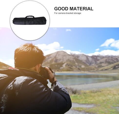 MERRYHAPY Heavy Duty Photographic Tripod Carrying Case 80cm with Zipper Organizer Pouch for Outdoor Travel and Camera Tripod Storage Black in Saudi Arabia