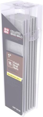 Grip Rite Prime Guard GRF181M 18 Gauge Electrogalvanized Straight Collated Brad Nails, 1" in Saudi Arabia