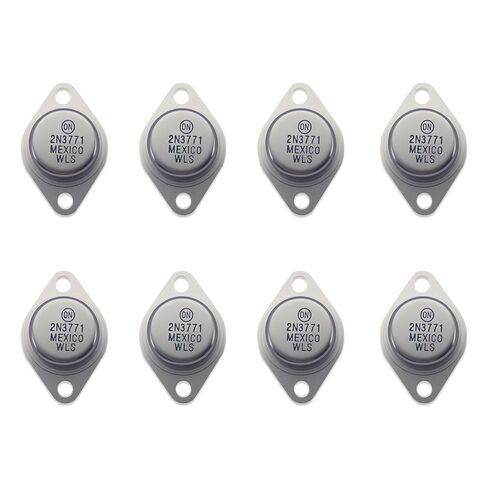 2N3771 High Power NPN Transistor - 2N3771 Pass Transistor & Power Transistor | Iron Cap Design | Planar Silicon Structure | Audio Amplifiers & Inverters 5pcs in Saudi Arabia