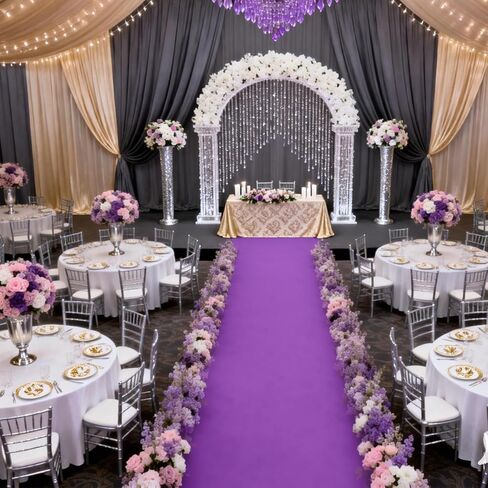 عداء السجادة الحمراء للحفلة 140GSM Polyester Fabric Carpet Decorations for Hollywood Thief Party ، Runway Rug Prom Brug (Red ، 3 × 10 قدم) in Kuwait