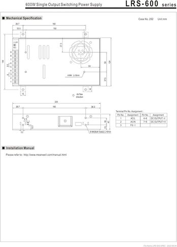 LRS-600-48 Switching Power Supply DC 600W Motor driv in Saudi Arabia