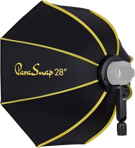 صندوق إضاءة مثمن Glow PS-B28K ParaSnap (28 بوصة) لمصابيح Speedlight ذات الرأس الدائري وFlashpoint XPLOR 100 Pro in Saudi Arabia