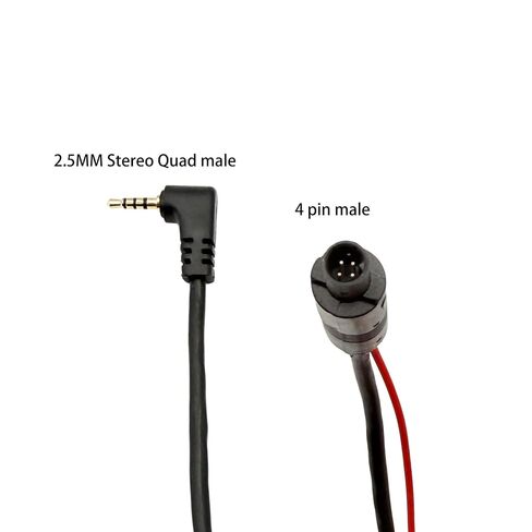 31Ft Backup Camera Cable Extension Cord,2.5mm Male to 4 Pin Male Plug Dash Cam Cable for Car Ambient Lighting Bus Trucks RV Other Equipment in Saudi Arabia