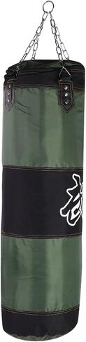 Empty Punching Sandbag with Metal Chain, Zipper Seal, for Kickboxing Training at Home or Gym (1.2m / 3.9ft) in Saudi Arabia