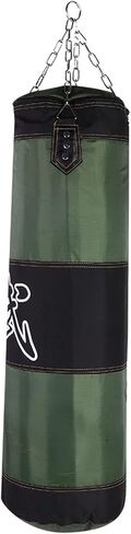 Empty Punching Sandbag with Metal Chain, Zipper Seal, for Kickboxing Training at Home or Gym (1.2m / 3.9ft) in Saudi Arabia