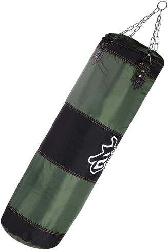 Empty Punching Sandbag with Metal Chain, Zipper Seal, for Kickboxing Training at Home or Gym (1.2m / 3.9ft) in Saudi Arabia