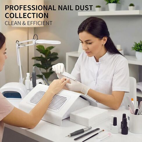 200 Sheets Disposable Nail Dust Collector Filter Paper, Replacement Dust Vacuum Filters for Nail Dust Extractor Machines, PP Filter Sheets for Nail Tech Home & Salon Use in Saudi Arabia