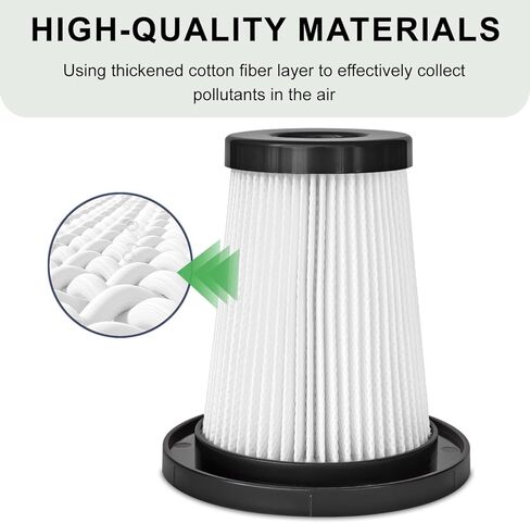 استبدال فلتر المكنسة الكهربائية متوافق مع فلتر المكنسة الكهربائية اللاسلكي Dsorupa V10 Ultra - 4 عبوات in Kuwait