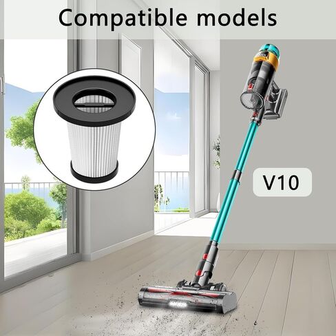 استبدال فلتر المكنسة الكهربائية متوافق مع فلتر المكنسة الكهربائية اللاسلكي Dsorupa V10 Ultra - 4 عبوات in Kuwait
