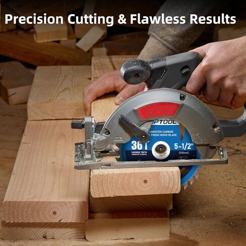 5-1/2 Inch Circular Saw Blade, 2pcs 24T/36T Tungsten Carbide Teeth with 5/8 Inch Arbor, for Fast Wood Cutting in Saudi Arabia