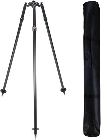 حامل ثلاثي من ألياف الكربون لأعمدة المنشور، بطول 6 أقدام/1.8 متر وارتفاع قابل للتعديل، لمحطات مسح الأراضي الإجمالية، أسود in Kuwait