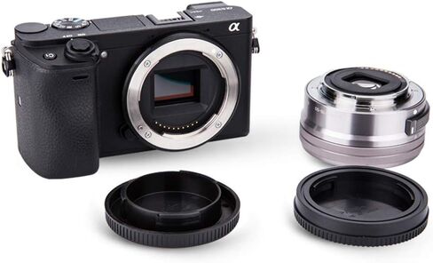 JJC E-Mount Body Cap Rear Lens Cover & 40.5mm UV Filter for Sony A6000 A6100 A6300 A6400 A6500 A6700 A5100 ZV-E10 ZV-E1 A7C A7CII Camera with E PZ 16-50mm Lens or FE 28-60mm Kit Lens in Saudi Arabia
