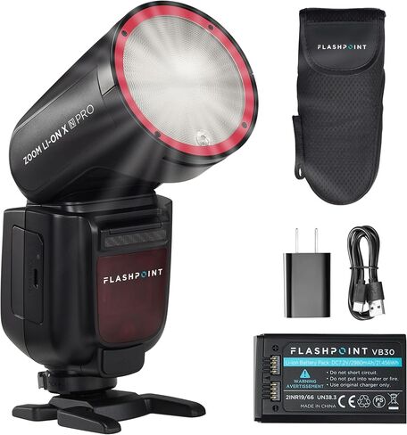 Flashpoint V1 Pro V1Pro-C Camera Flash for Canon Camera Flash Speedlite,76Ws 2.4G TTL 1/8000 HSS,500 Full Power Flashes,1.3s Recycle Time,2980mAh Li-ion Battery, (No Sub Flash) (V1 Pro Canon) in Saudi Arabia