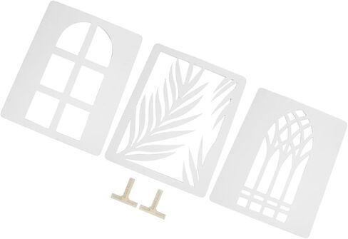 3Pcs Light Shadow Boards, Angled Window, Distinctive Light Effects, PVC Foam Board with Foot Stands for Photography Studio, Jewelry, Cosmetics in Kuwait