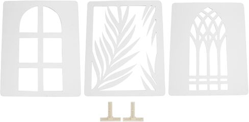 3Pcs Light Shadow Boards, Angled Window, Distinctive Light Effects, PVC Foam Board with Foot Stands for Photography Studio, Jewelry, Cosmetics in Kuwait