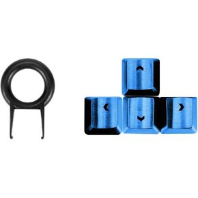 Fitlink FPS & MOBA Gaming Keycaps, Stainless Steel Metal Keycaps with Key Puller for Mechanical Keyboard Cherry Mx Switch 9 (WASD,Blue) in Saudi Arabia