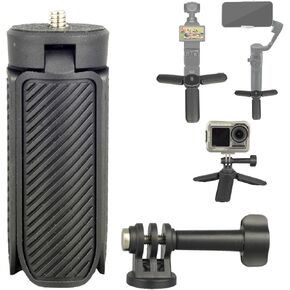 حامل ثلاثي صغير لجيب DJI OSMO 3، حامل ثلاثي محمول باليد ومقبض ذاتي الالتصاق للمكتب مع خيط 1/4 بوصة لـ DJI OSMO NANO Action 6 5 Pro 4/Gopro13 12/Insta360 X5 X4 Ace Pro/AKASO in Kuwait