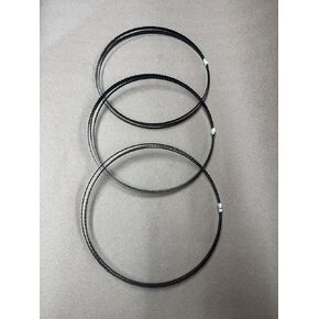 Bandsaw Blade Set, 105 x 3/8 x 0.025 inches, 3 TPI, 3-Pack, Made in USA in Saudi Arabia