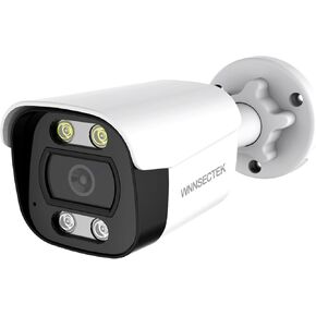 كاميرا مراقبة خارجية 8 ميجابكسل 4K POE، مقاومة للماء IP67، كاميرا IP للكشف عن المركبات البشرية، رؤية ليلية ملونة، صوت ثنائي الاتجاه، زاوية واسعة 2.8 مم، وصول عن بعد in Kuwait