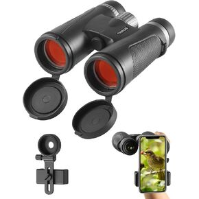 Dawn Series 10x42 Binoculars for Adults - Wide Field of View with Phone Adapter for Bird Watching, Hunting & Stargazing in Saudi Arabia