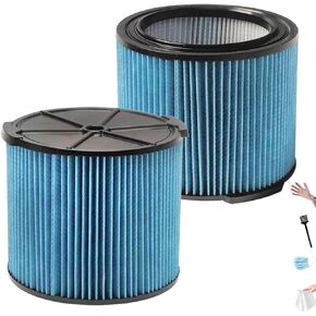 فلتر VF3500 لمتجر ريدجيد فاك - فلتر WD3050 متوافق مع مرشحات فاك للمتجر الصلب مناسب لمرشح فراغ صلب سعة 4 جالون - WD4050، WD4070، WD4080، WD4522، 4000RV، 4500RV، عبوة واحدة مع فرشاة in Kuwait