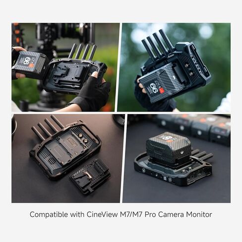 محول لوحة بطارية Accsoon NP-F إلى V-Mount لشاشات كاميرا CineView M7 Pro/CineView M7 سريعة الإصدار وخفيفة الوزن ومتوافقة مع بطارية V-Mount، طاقة لشاشة الكاميرا لمراقبة صناعة الأفلام in Kuwait