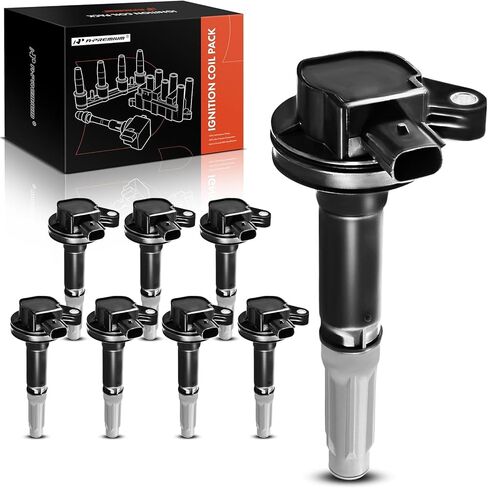 A-Premium (Red) Engine Ignition Coil Pack Compatible with Ford F-150 F150 2011-2016, Mustang 2011-2015, 5.0L, 8-PC Set, Replace# BR3Z12029A, C1802 in Saudi Arabia
