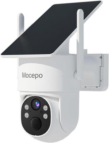 Solar Camera Outdoor Wireless 5G&2.4G, 4MP 360° PTZ Wireless Cameras for Home Security, Outdoor Camera w/Color Night Vision, Two-Way Audio, Wi-Fi 6, SD/Cloud Storage in Saudi Arabia