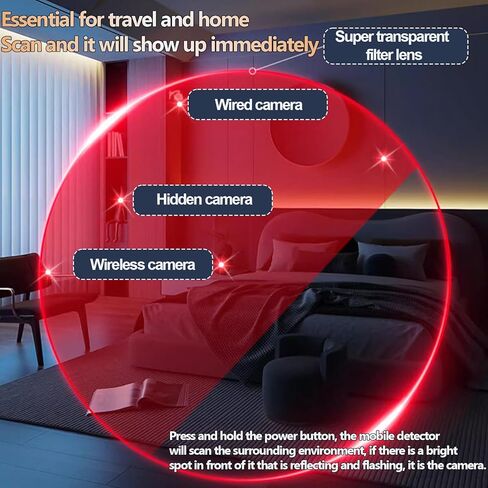 كاشفات الكاميرا الخفية، كاشف تعقب الإشارات اللاسلكية بنظام تحديد المواقع العالمي (GPS) المحمول، كاشف أخطاء 5 مستويات حساسية للمنزل، الفندق، السفر، المكتب، الحمام in Kuwait