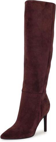 Nine West Women's Richy Boot, Dark Red Suede 603, 7.5 in Saudi Arabia