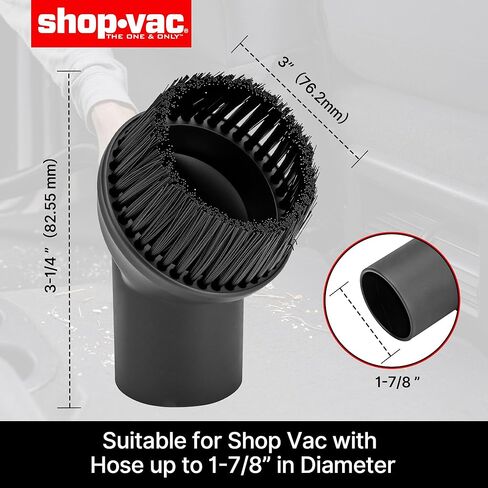 Shop-Vac 1-7/8" Round Brush, 1 Pack in Saudi Arabia