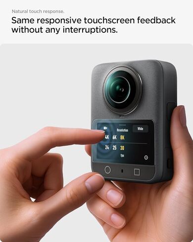 واقي شاشة زجاجي مقوى من Spigen [Glas.tR Slim] مصمم لحزمة DJI Osmo360-2 in Kuwait