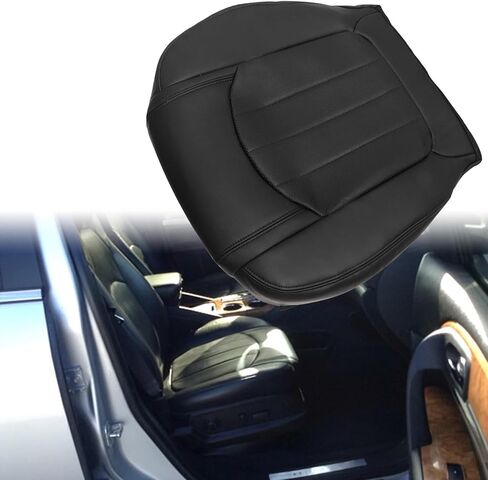 SecosAutoparts Driver Side Bottom Perforated Leather Replacement Seat Cover #392 Light Cashmere Tan Compatible with Buick Enclave 1XL 2XL CX CXL Premier 2WD 4X4 AWD 2008 2009 2010 2011 2012 in Saudi Arabia