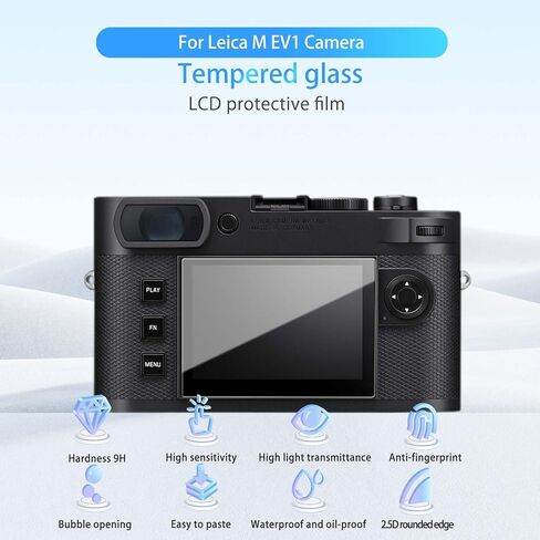 [3 عبوات] واقي شاشة لـ Leica M EV1، زجاج مقسى عالي الدقة، صلابة 9 ساعات، خدش، مضاد لبصمات الأصابع، واقي غشاء من الزجاج المقوى لكاميرا Leica M EV1 in Saudi Arabia