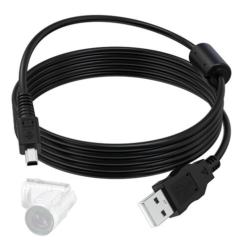 كابل بيانات USB 4.9FT 4-Pin متوافق مع Kodak Easyshare X6490 DX7440 DX7590 DX7630 CX7310 CX7330 CX7430 CX7525، JVC GC-QX3 GC-X3، Konica Minolta DiMage 2330 5 7 7HI E203 الكاميرات الرقمية in Saudi Arabia