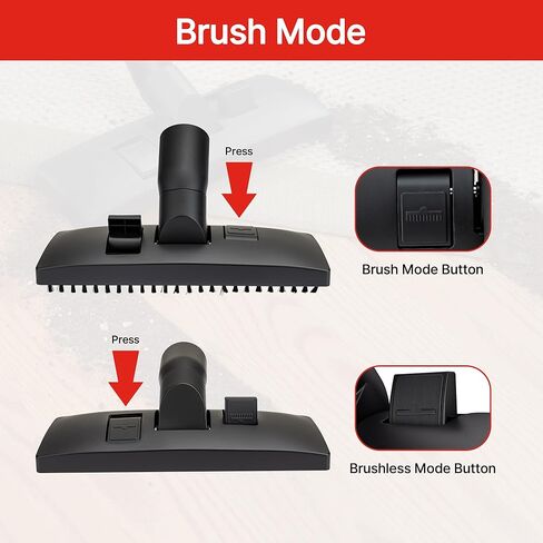 Shop-Vac 1-7/8" Dual Surface Floor Nozzle With Brush and Foot Lever, Durable Polypropylene in Saudi Arabia