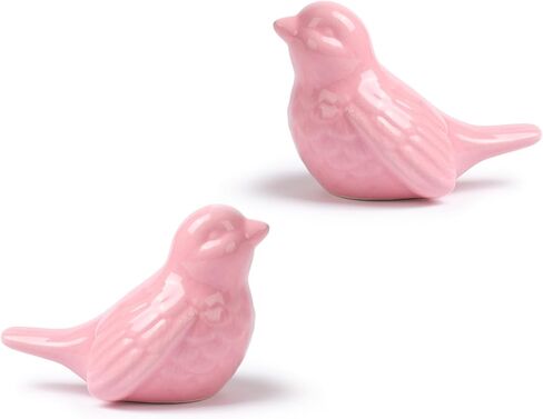 تمثال طائر صغير، 2 حزمة 3.5 بوصة لهجة حمراء صغيرة هدايا Knick Knacks، للمنزل مكتب الرف مكتب طاولة القهوة الديكور in Kuwait