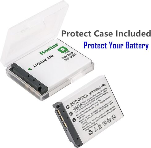 بطارية Kastar 3 عبوات وشاحن تيار متردد وUSB-C، متوافق مع Sony NP-FR1 BC-CS3 لكاميرات Cyber-Shot DSC-P100 P150 P200 T30 T50 G1 V3 الرقمية in Kuwait