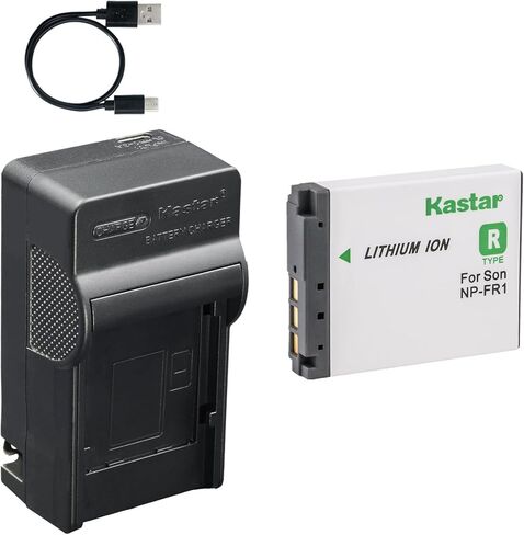 بطارية Kastar 3 عبوات وشاحن تيار متردد وUSB-C، متوافق مع Sony NP-FR1 BC-CS3 لكاميرات Cyber-Shot DSC-P100 P150 P200 T30 T50 G1 V3 الرقمية in Kuwait