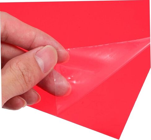 NUOBESTY 5pcs Transparency Sheets PVC Translucent Film for Reading Aid Photography Theater Lighting and Creative Projects Red Yellow Blue Green Pink Overlays in Saudi Arabia