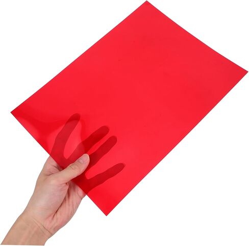 NUOBESTY 5pcs Transparency Sheets PVC Translucent Film for Reading Aid Photography Theater Lighting and Creative Projects Red Yellow Blue Green Pink Overlays in Saudi Arabia