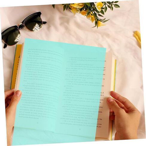 NUOBESTY 5pcs Transparency Sheets PVC Translucent Film for Reading Aid Photography Theater Lighting and Creative Projects Red Yellow Blue Green Pink Overlays in Saudi Arabia