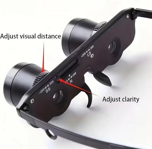 Portable 3-in-1 Optical Combo: Binoculars, Magnifier & Eyeglass - Adjustable for Outdoor Activities in Saudi Arabia