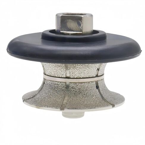 1-1/4 Inch Full Bullnose Diamond Profile Wheel, Hand Profiler Router Bit Wheel for Granite Marble Concrete, 40/50 Grit, Shape V, 5/8’’-11 Thread in Saudi Arabia