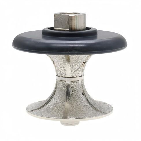 1-1/4 Inch Full Bullnose Diamond Profile Wheel, Hand Profiler Router Bit Wheel for Granite Marble Concrete, 40/50 Grit, Shape V, 5/8’’-11 Thread in Saudi Arabia