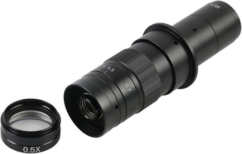 0.7X-4.5X Adjustable 180X 300Х Lens + 0.5X 2X 0.35X 1X Extra Lens for Microscope Camera(90x-360x) in Saudi Arabia