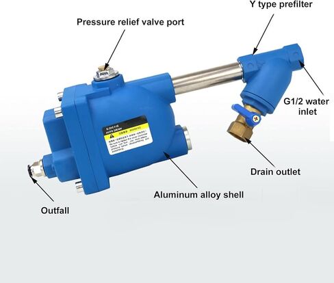 Air Compressor Automatic Drainer, 2.5MPa Aluminum Alloy Storage Tank Air Compressor Drainer Brass Ball Valve Mass Flow Pneumatic Drainage Valve for Gas Tank in Saudi Arabia